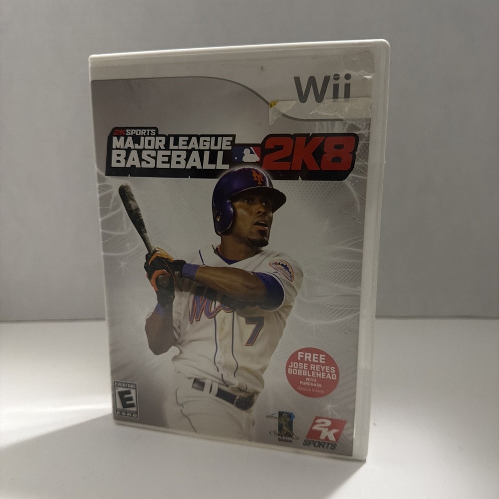 Major League Baseball 2K8 Nintendo Wii MLB 2K8 Sports Video Game Jose Reyes Case